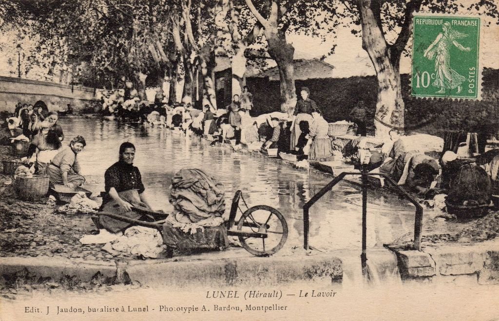 34- LUNEL - Le Lavoir - Edit. J. Jaudon, Buraliste - 19-10-25.jpg