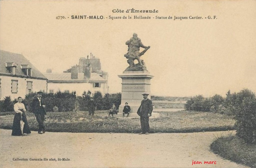 Saint-Malo - Square de la Hollande - Statue de Jacques Cartier.jpg