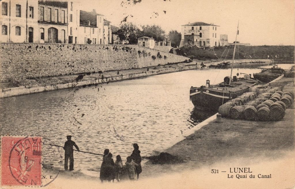 34 - LUNEL - 521 - Le Quai du Canal - J.B.E.N.E. -  21-10-25.jpg