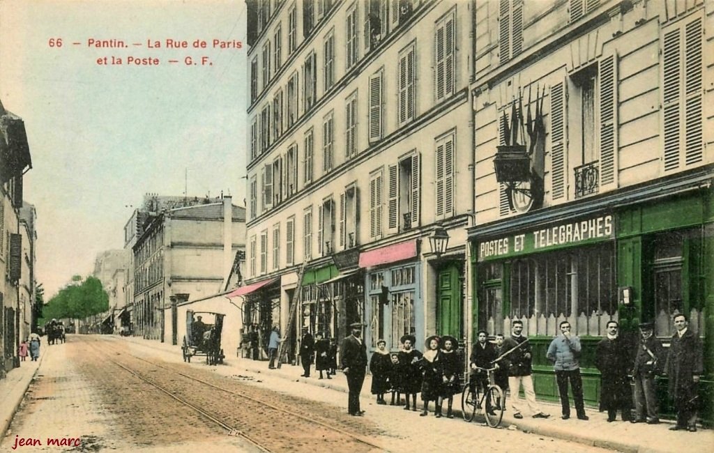 Pantin - La Rue de Paris et la Poste.jpg