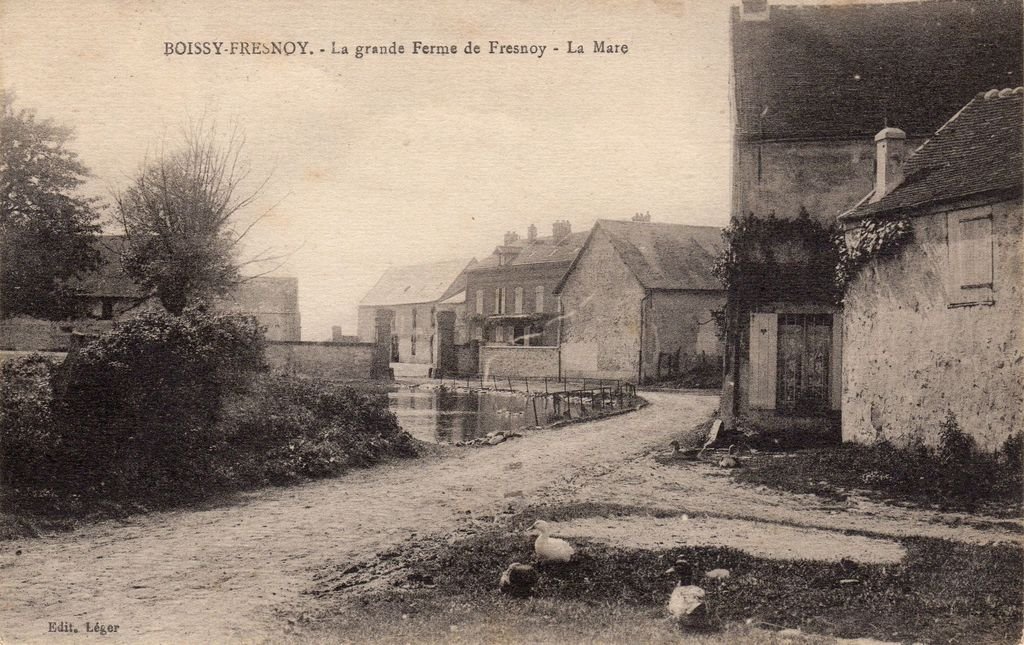 60 - BOISSY-FRESNOY - 8 - La grande Ferme de Fresnoy - La Mare - Edit. Léger - 28-10-25.jpg