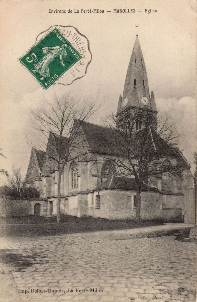 60 - MAROLLES - Environs  de la Ferté-Milon - Eglise - Imp. Béfort-Dupuis - 03-11-25.jpg
