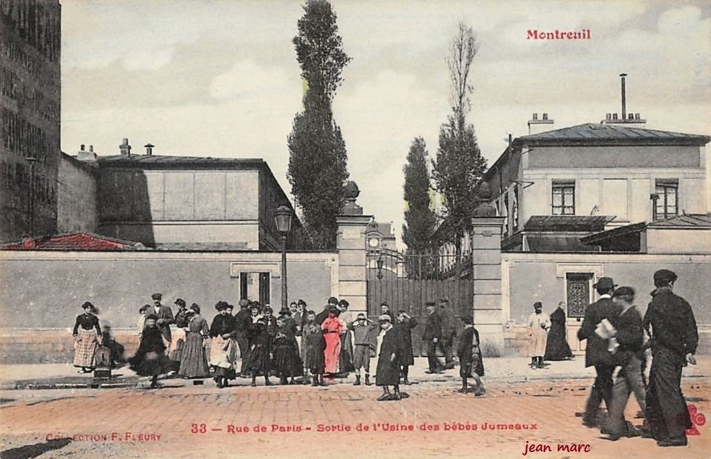 Montreuil-sous-Bois - Rue de Paris - Sortie de l'usine des Bébés Jumeaux (sic pour Jumeau).jpg