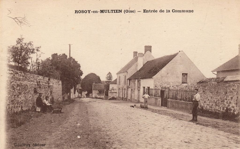 60 - ROSOY-EN-MULTIEN - 0 - Entrée de la Commune - Geoffroy éditeur - sépia - 14-11-25.jpg