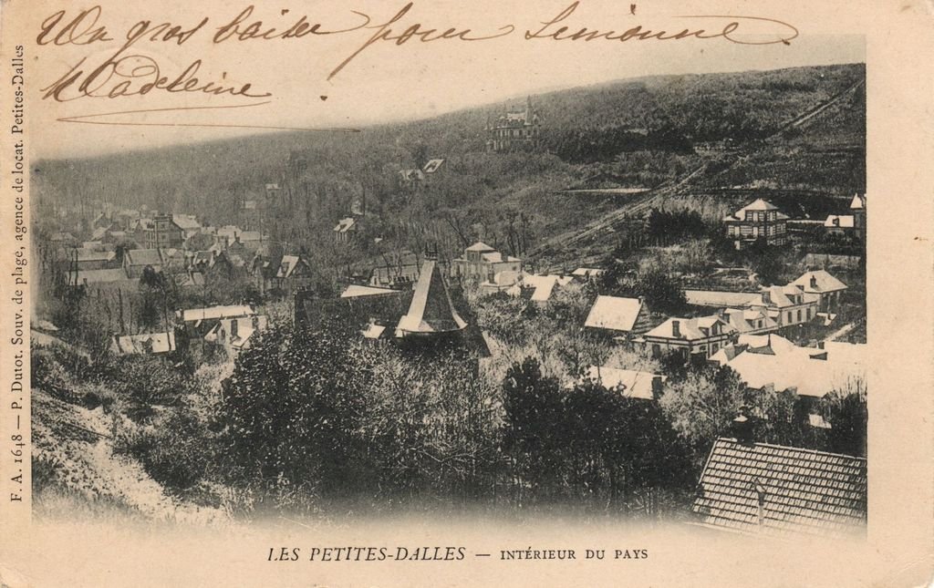 76  - LES PETITES DALLES - F.A. 1648 - Intérieur du Pays - P. Dutot Souv. de plage, - 19-11-25.jpg