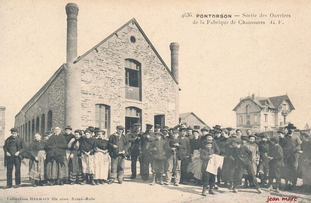 Pontorson - Sortie des Ouvriers de la fabrique de chaussures.jpg