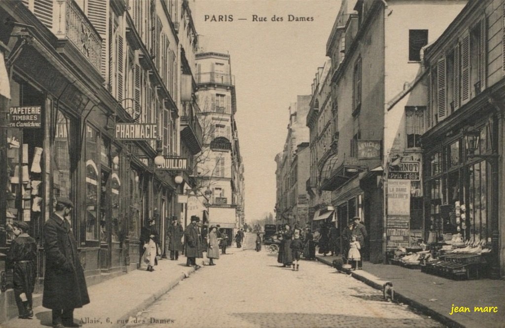 Paris XVIIe - Rue des Dames (Allais 6 rue des Dames).jpg
