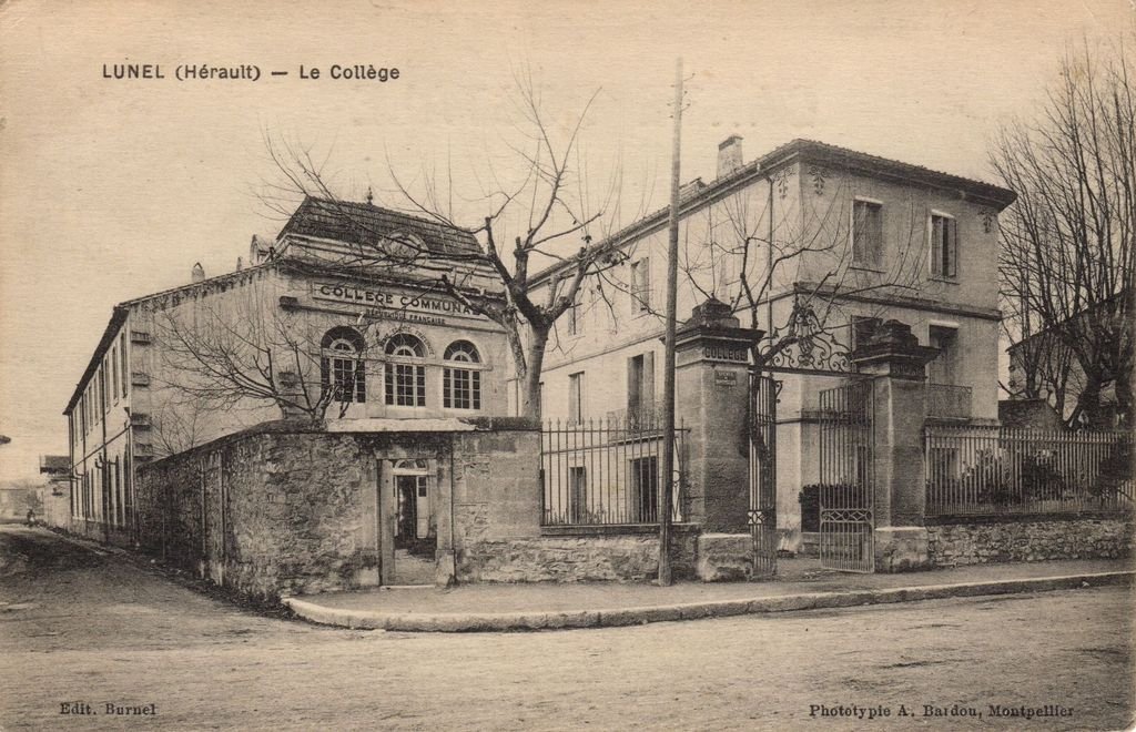 34 - LUNEL - Le Collège - Edit. Burnel  - Bardou - 30-11-25.jpg