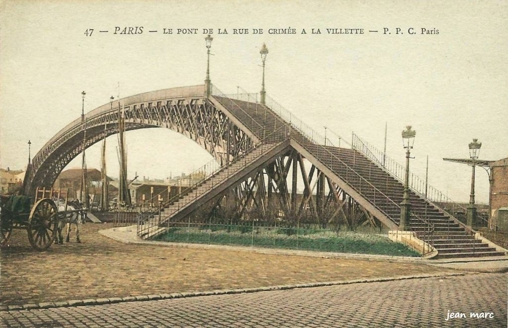 Paris XIXe - Le Pont de la rue de Crimée (sic) à la Villette.jpg