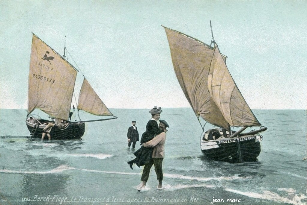 Berck-Plage - Le transport à terre après la promenade en mer.jpg