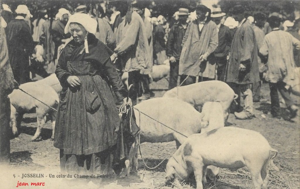 Josselin - Un Coin du Champ de Foire.jpg