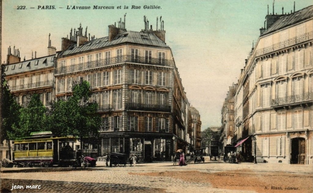 Paris VIIIe - L'Avenue Marceau et la Rue Galilée.jpg