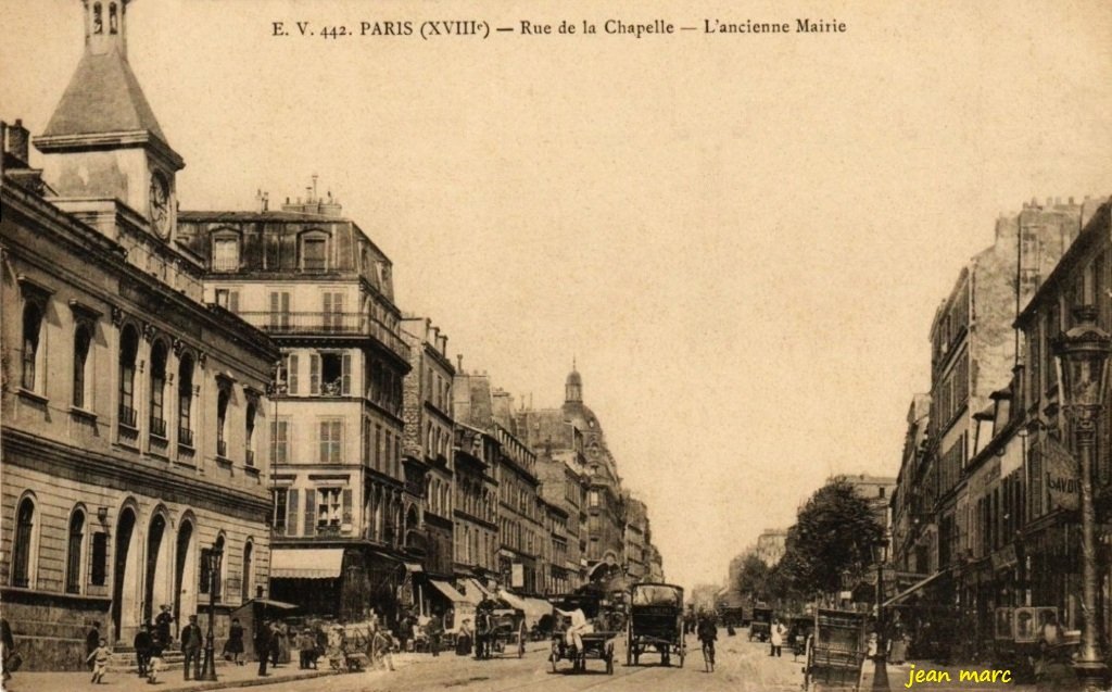 Paris XVIIIe - Rue de la Chapelle - L'Ancienne Mairie.jpg