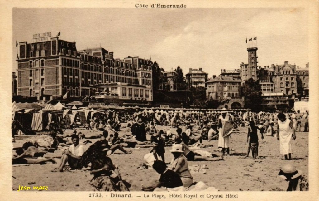 Dinard - La Plage, Hôtel Royal et Hôtel Crystal.jpg
