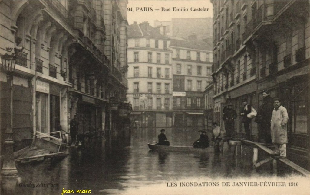Paris XIIe - Rue Émilio Castelar - Les Inondations de Janvier-Février 1910.jpg