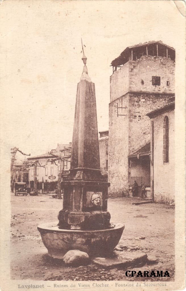 Lavelanet Dupla ruines-clocher.jpg