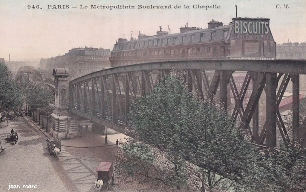 Paris XVIIIe - Le Métropolitain Boulevard de la Chapelle.jpg