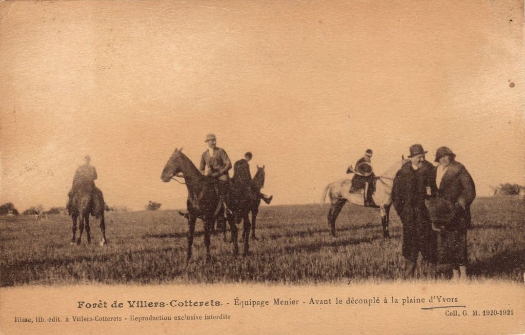 60 - IVORS - Equipage MENIER - Avant le découplé à la plaine d'Yvors - Coll. G.M. - 29-12-25.jpg