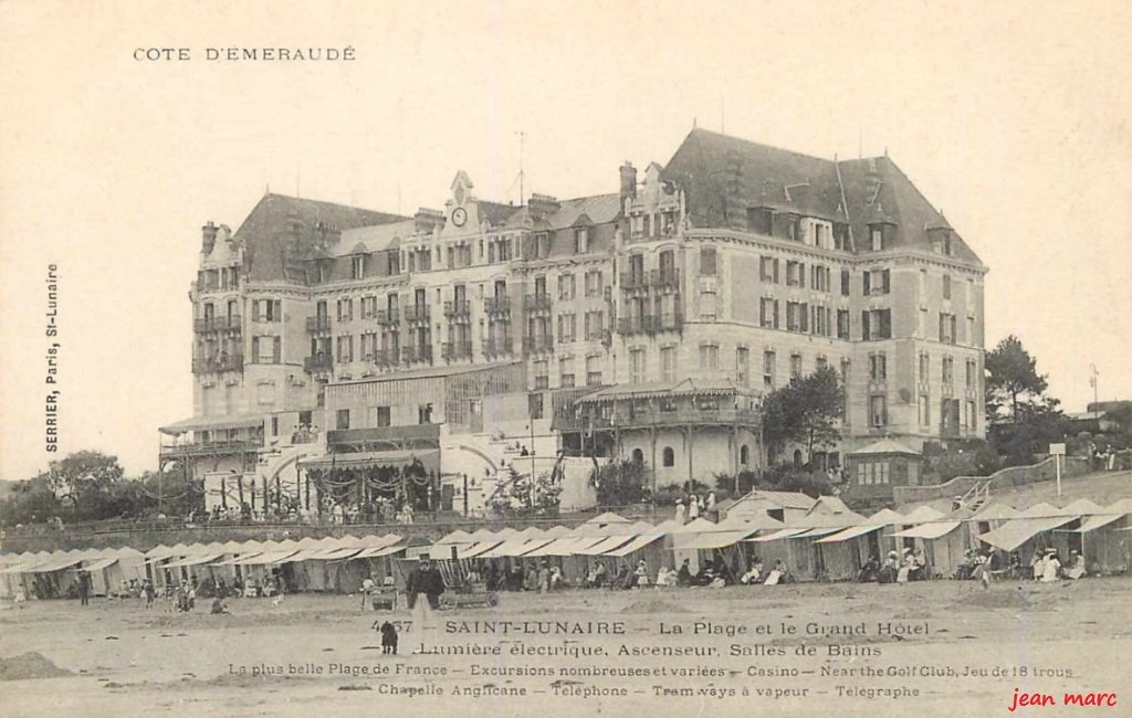Saint-Lunaire - La Plage et le Grand Hôtel 4457 variante Serrier.jpg