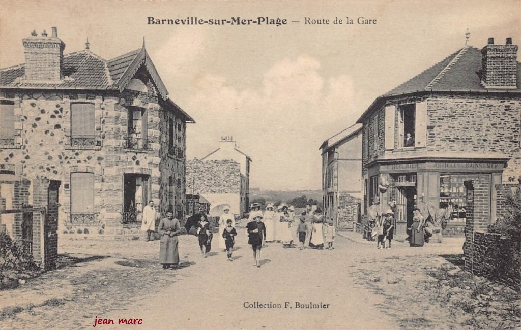 Barneville-sur-Mer – Route de la Gare (Collection F. Boulmier).jpg