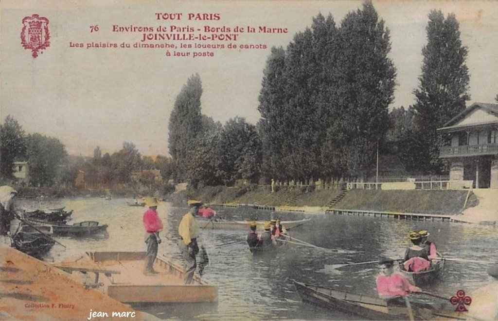 Joinville-le-Pont - Les Plaisirs du dimanche, les loueurs de canots à leur poste.jpg