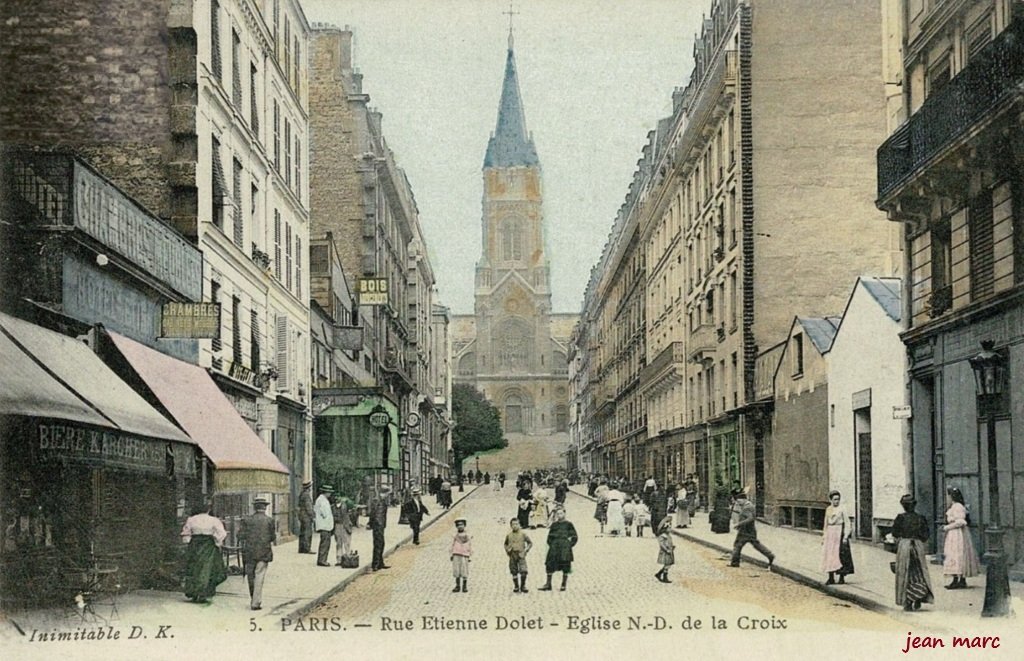 Paris XXe - Rue Étienne Dolet - Église Notre-Dame de la Croix.jpg