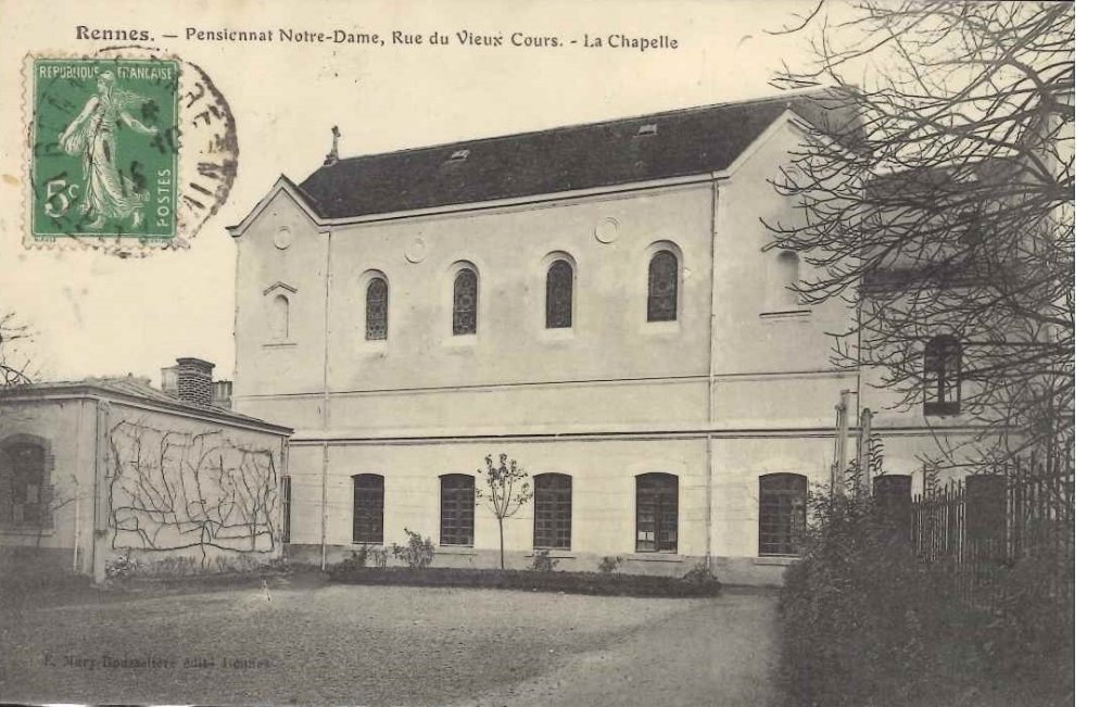 Rennes - Pensionnat Notre Dame, rue du Vieux cours - la chapelle.jpg