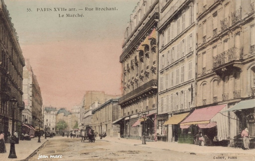 Paris XVIIe - Rue Brochant - Le Marché colorisé.jpg