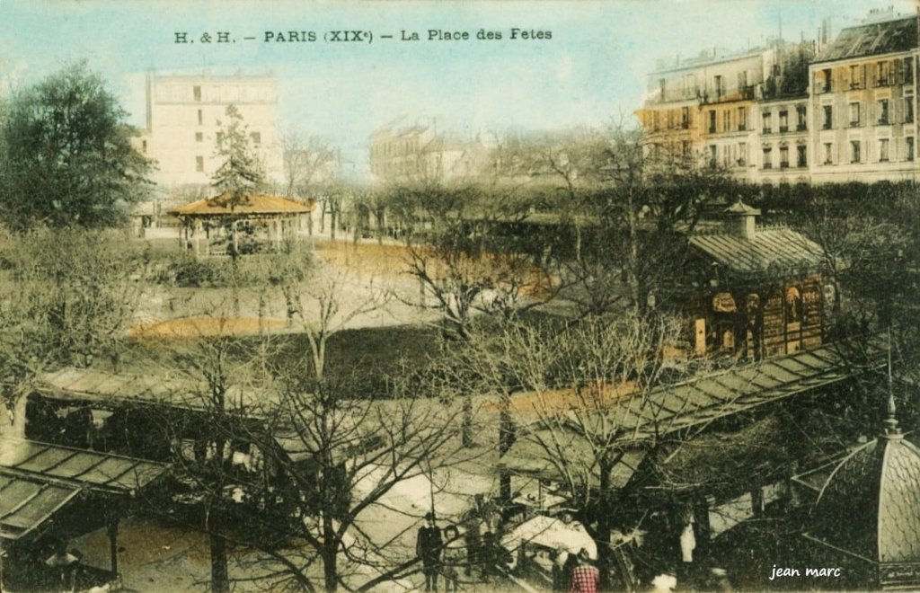 Paris XIXe - La Place des Fêtes (HH colorisée).jpg