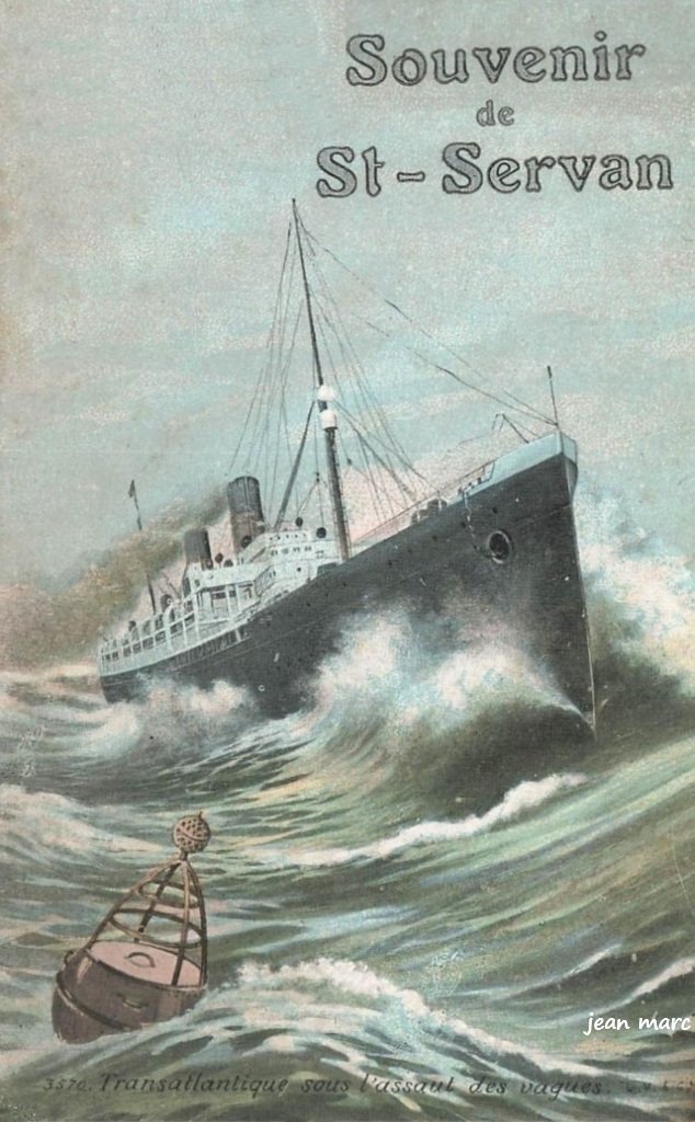 Souvenir de Saint-Servan Transatlantique sous l'assaut des vagues.jpg
