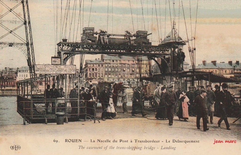 Rouen - La Nacelle du Pont à Transbordeur - Le Débarquement.jpg
