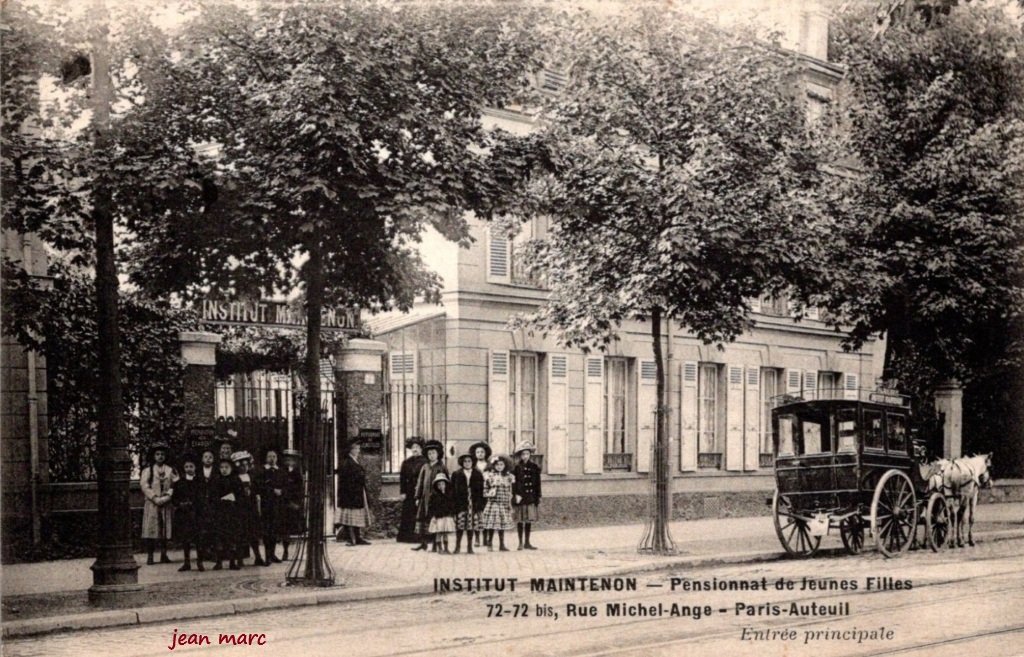 Paris XVIe - Institut Maintenon - Pensionnat de Jeunes Filles - 72-72bis Rue Michel-Ange.jpg