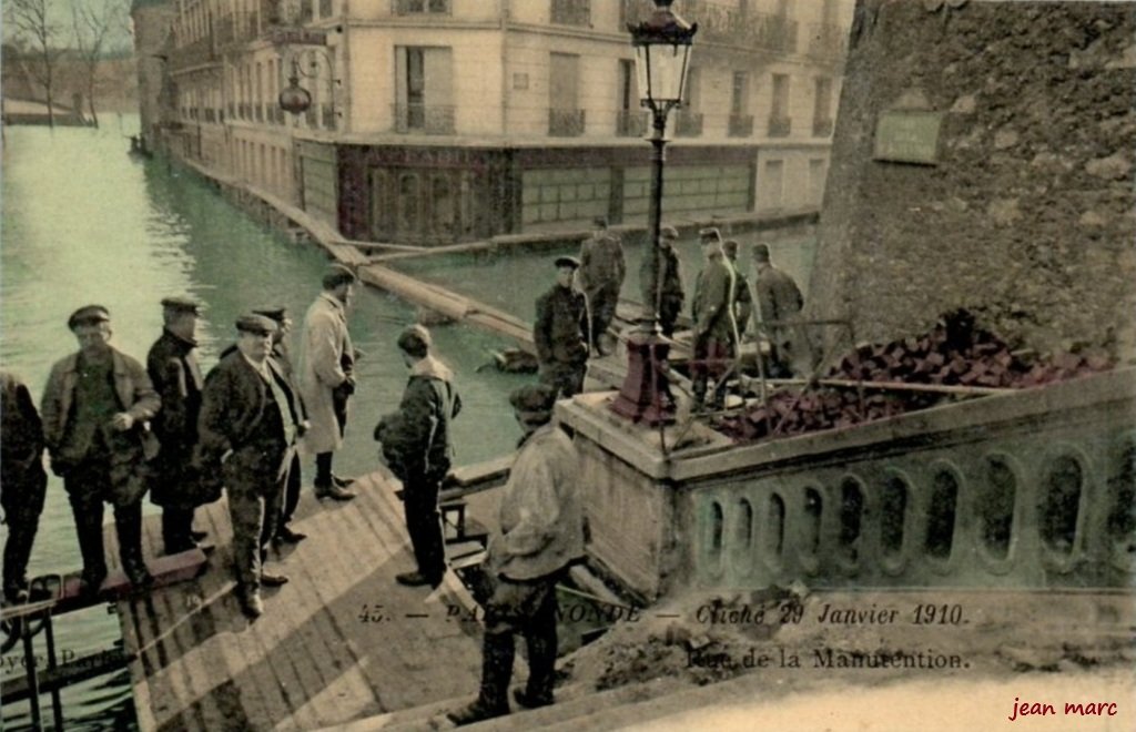 Paris XVIe - Paris Inondé (cliché 29 janvier 1910) - Rue de la Manutention.jpg