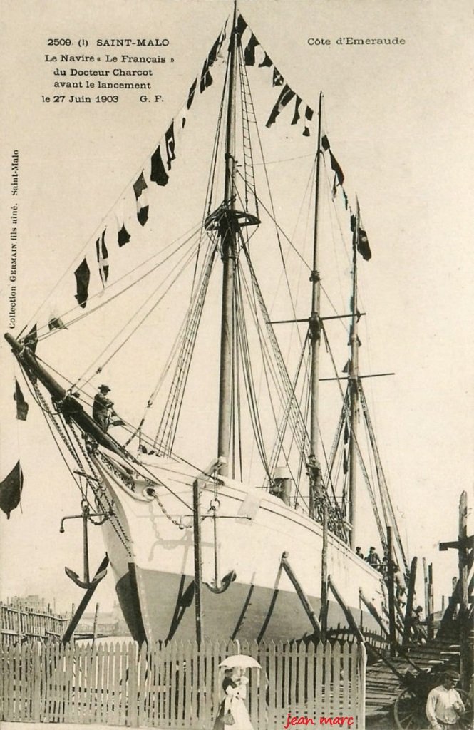 Saint-Malo - Le Navire Le Français du docteur Charcot avant le lancement.jpg