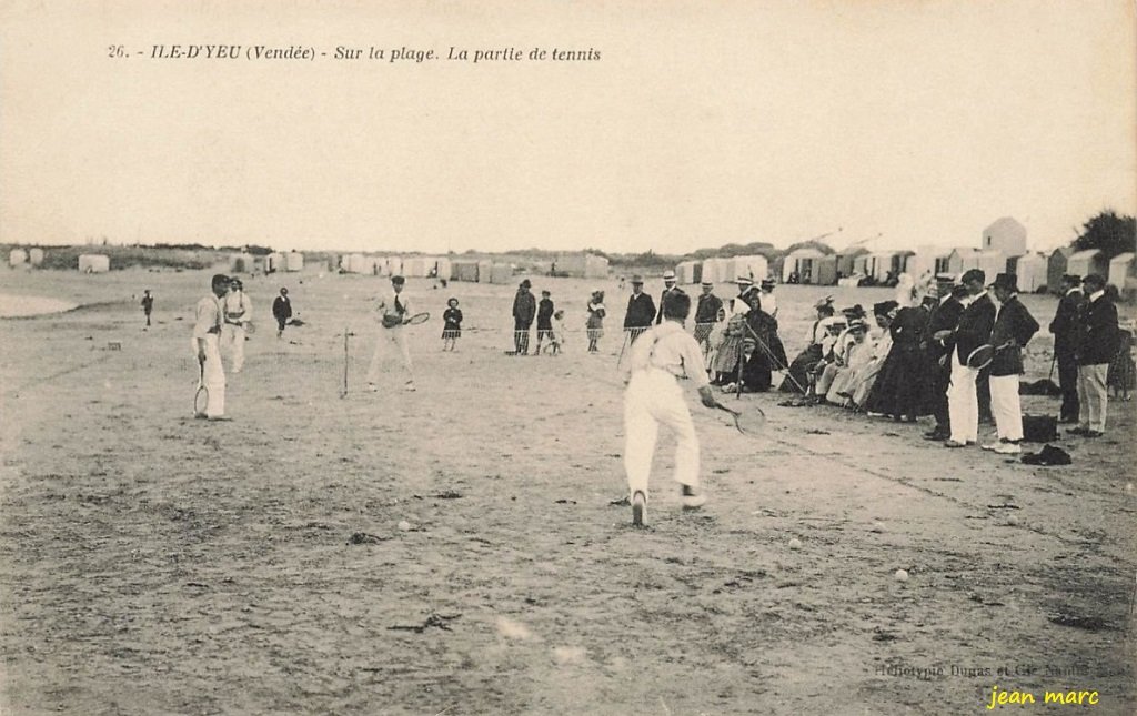 Ile d'Yeu - Sur la Plage - La Partie de Tennis.jpg