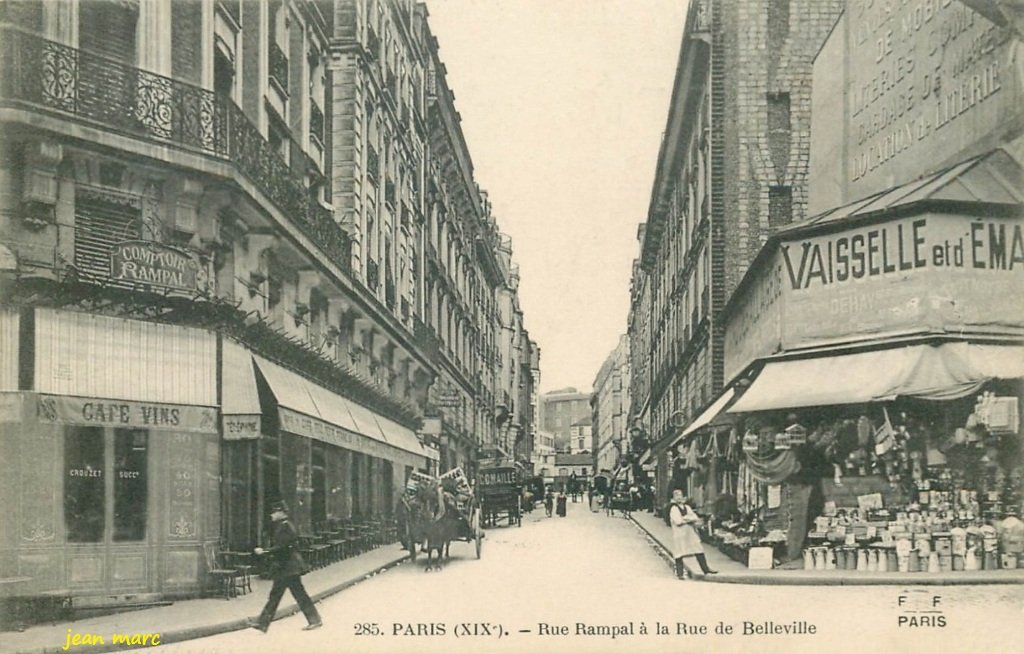 Paris XIXe - Rue Rampal à la Rue de Belleville.jpg