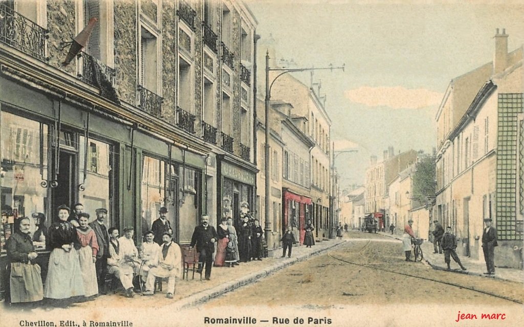 Romainville - Rue de Paris (Chevillon, Édit., Romainville).jpg