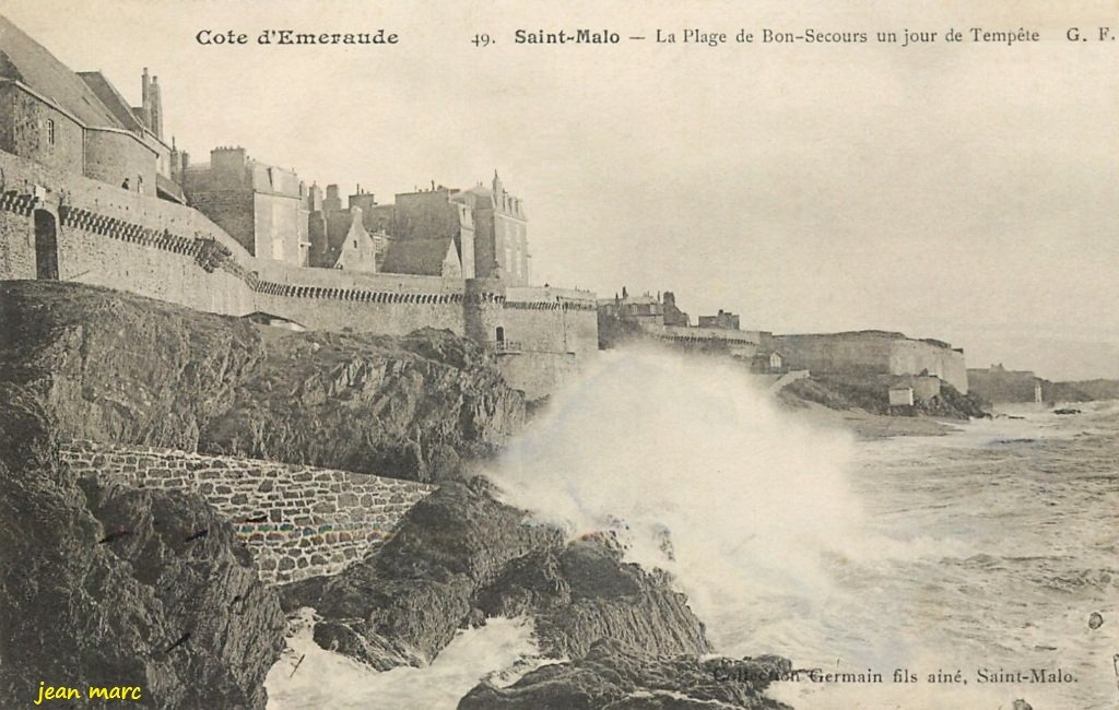 Saint-Malo - La Plage de Bon-Secours un jour de Tempête.jpg