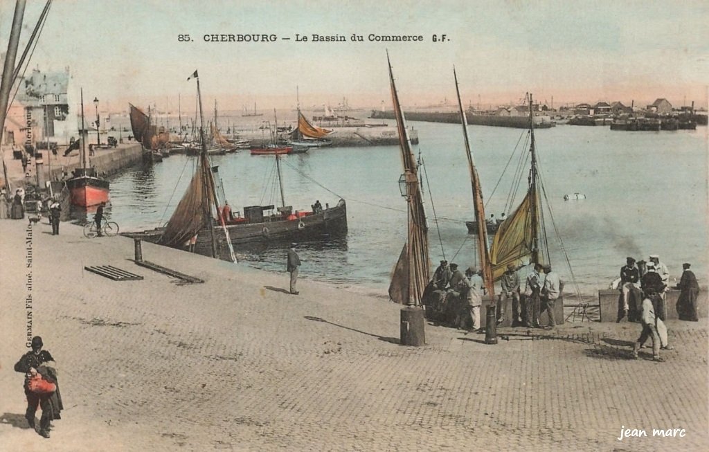 Cherbourg – Le Bassin du Commerce colorisé.jpg