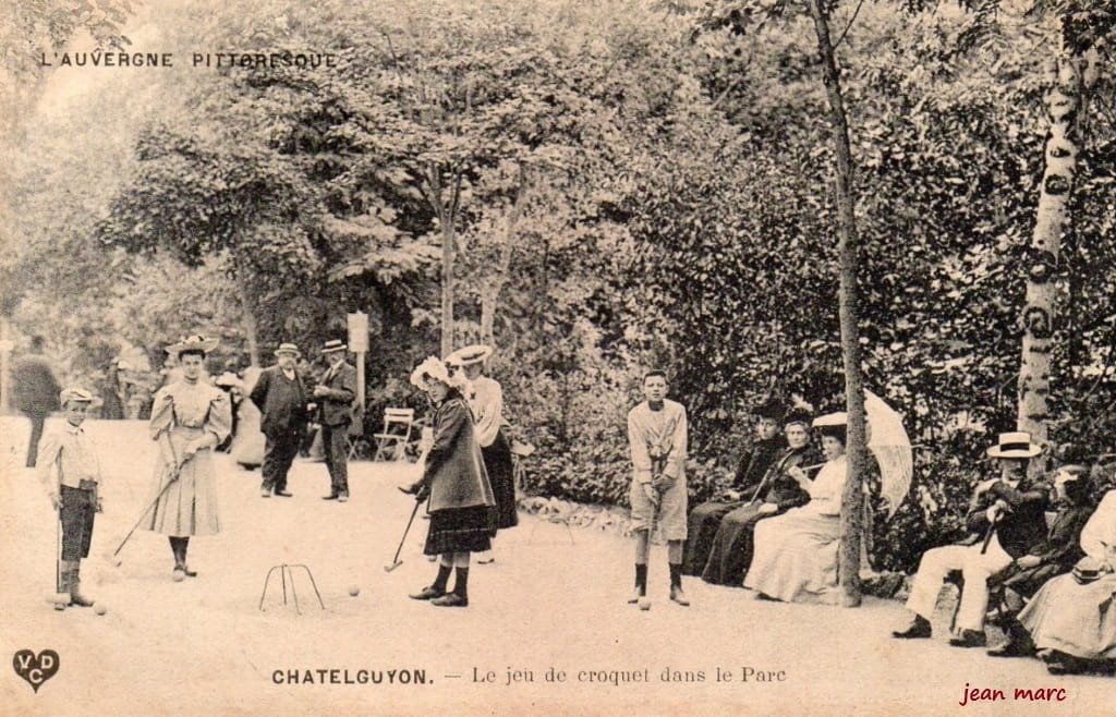 Châtelguyon - Le Jeu de Croquet dans le Parc.jpg
