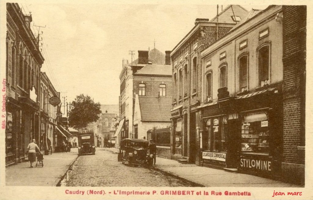 Caudry - Rue Gambetta - Imprimerie Pierre Grimbert.jpg