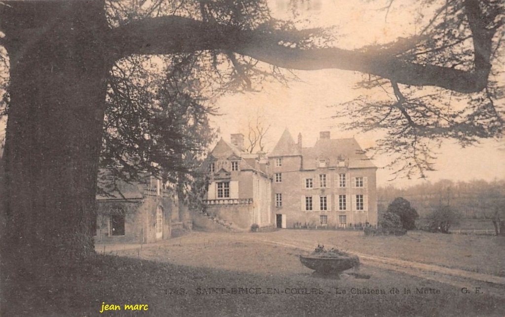 Saint-Brice-en-Coglès - Château de Saint-Brice (le Chateau de la Motte) 1748 GF.jpg