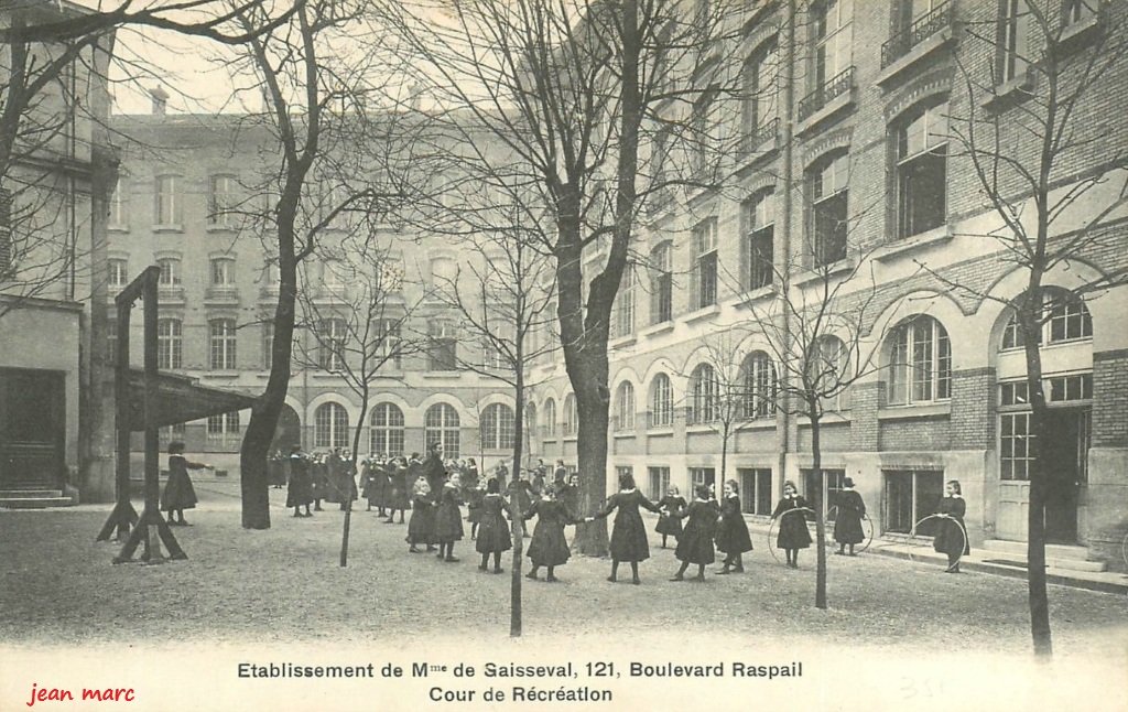 Paris VIe - Établissement de Mme de Saisseval, 121 boulevard Raspail - Cour de Récréation.jpg
