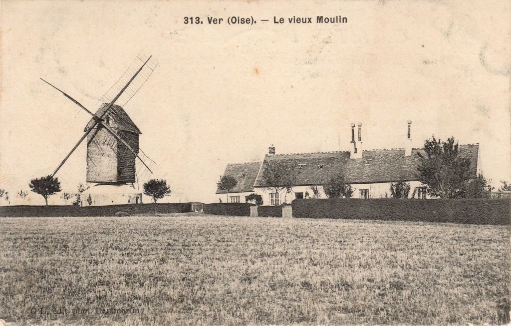 60 - VER SUR LAUNETTE - 313 - Le vieux Moulin - G.L. édit.-photo - 06-04-26.jpg