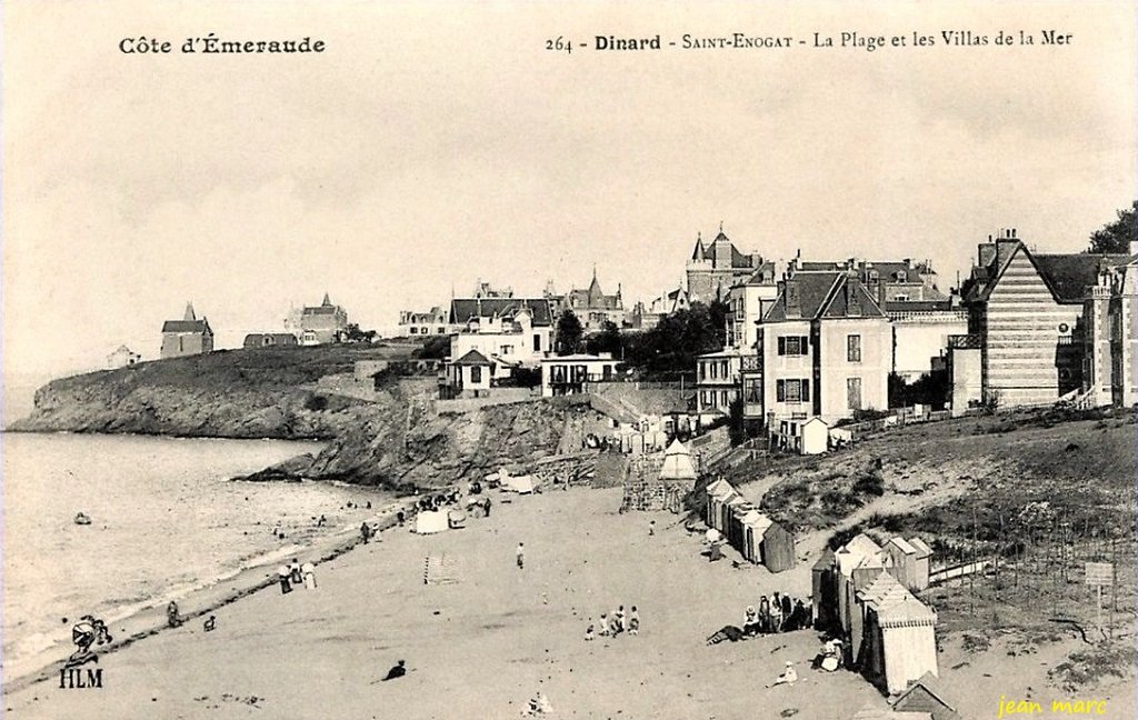 Saint-Enogat - La Plage et les Villas de la mer.jpg