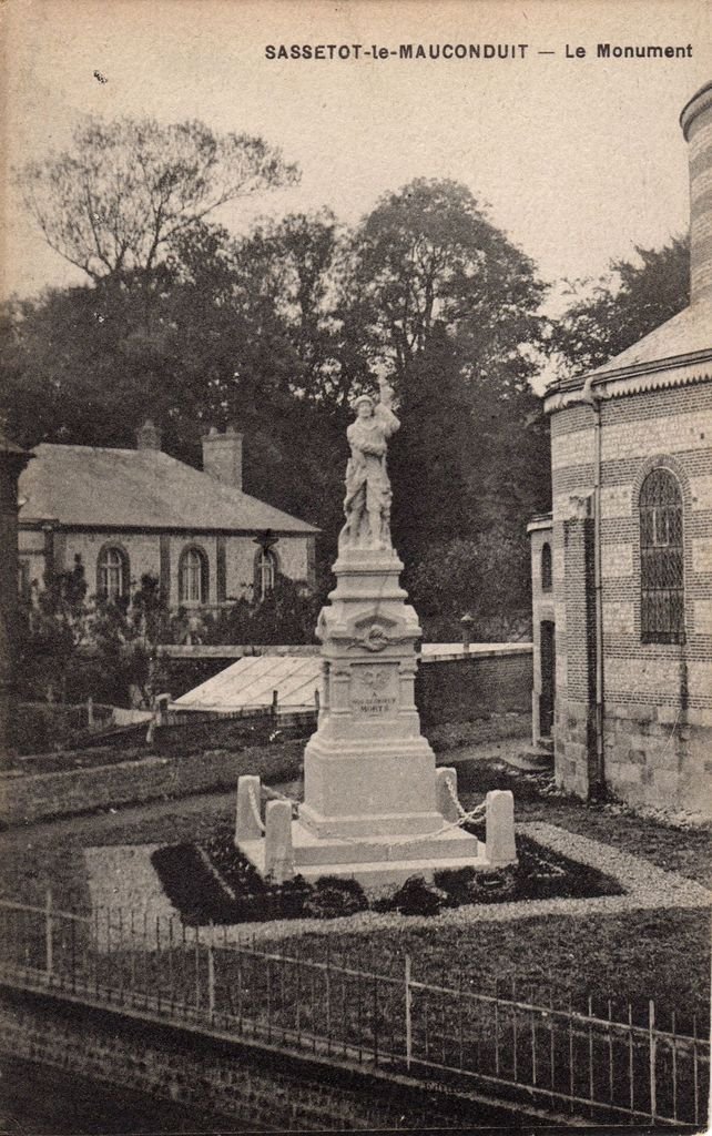76 - SASSETOT-LE-MAUCONDUIT - Le Monument - Edit. His - 18-04-26.jpg