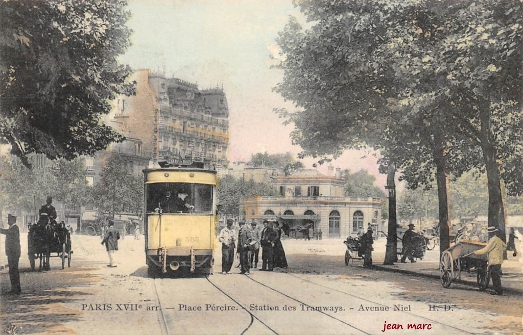Paris XVIIe - Place Péreire - Station des Tramways - Avenue Niel.jpg