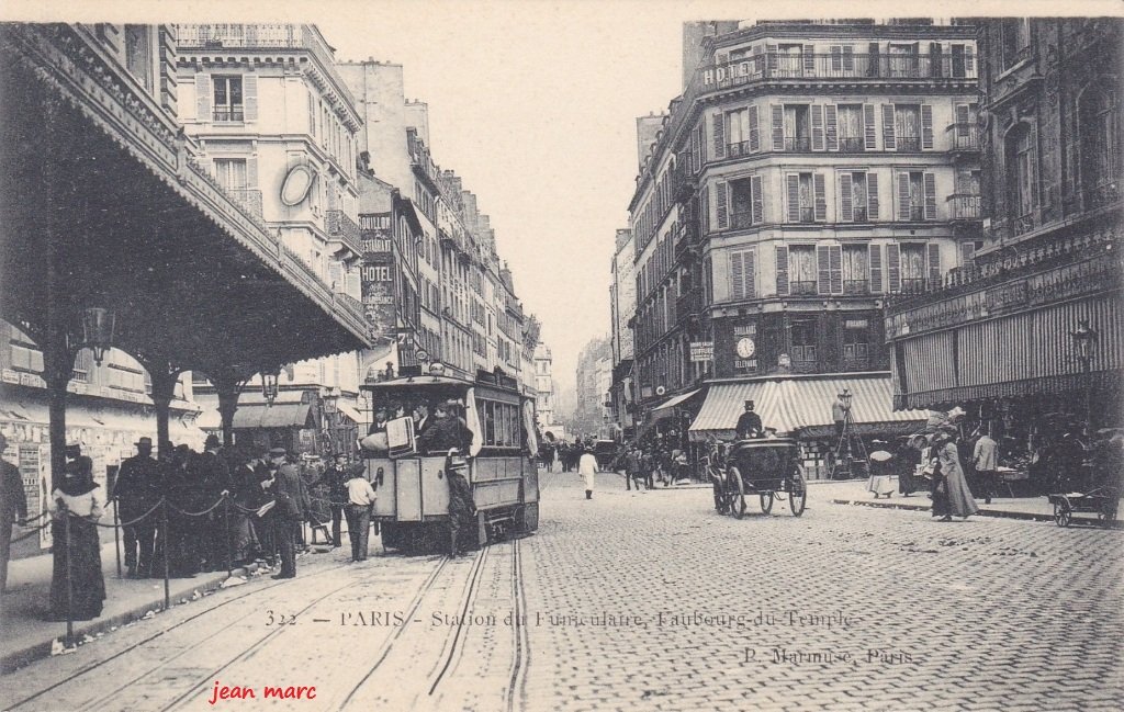 Paris - Station du Funiculaire, Faubourg du Temple.jpg
