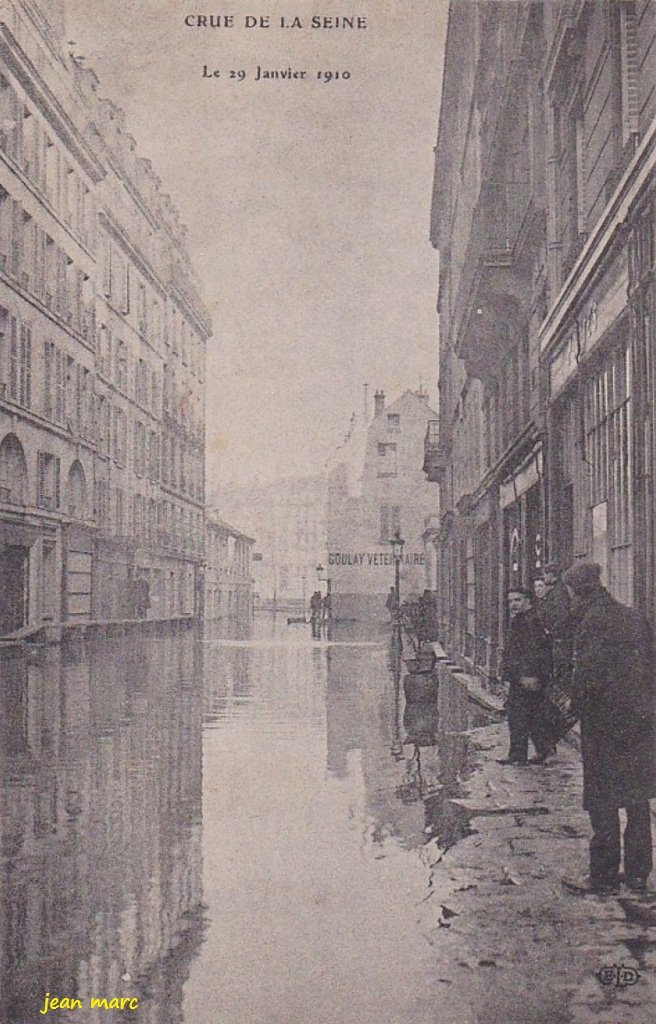 Paris - Crue de la Seine le 29 janvier 1910 (rue de Pontoise) ELD.jpg