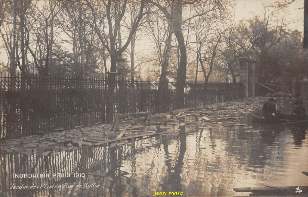 Paris - Inondation Paris 1910 - Jardin des Plantes - Rue de Buffon.jpg